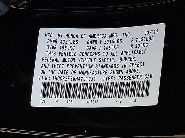 2017 Honda Accord Sport