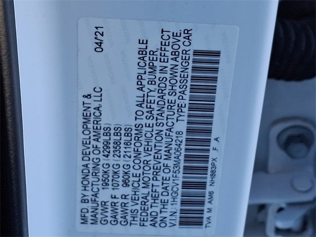 2021 Honda Accord EX-L