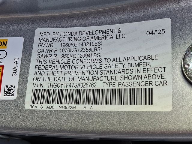 2025 Honda Accord SE
