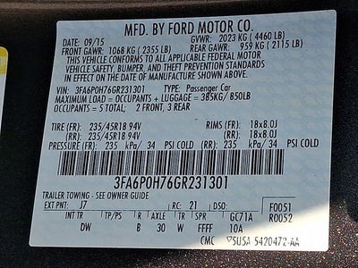 2016 Ford Fusion SE