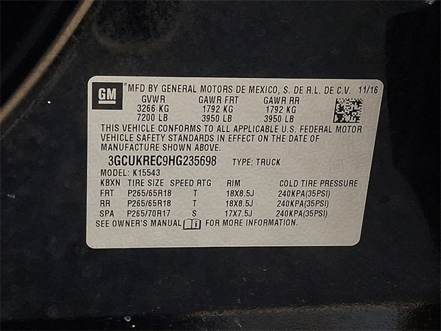 2017 Chevrolet Silverado 1500 LT LT2