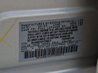 2023 Nissan Sentra SV