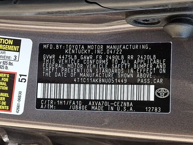 2022 Toyota Camry LE