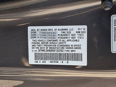 2014 Honda Odyssey EX-L