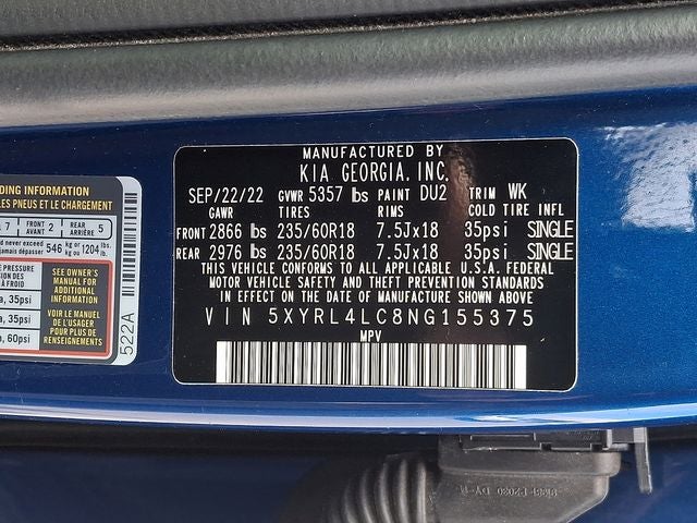 2022 Kia Sorento S