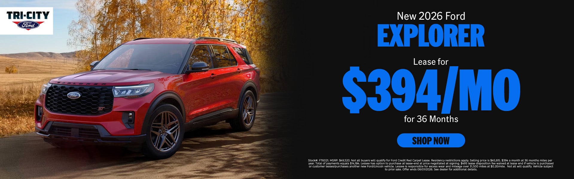 New 2026 Ford Explorer